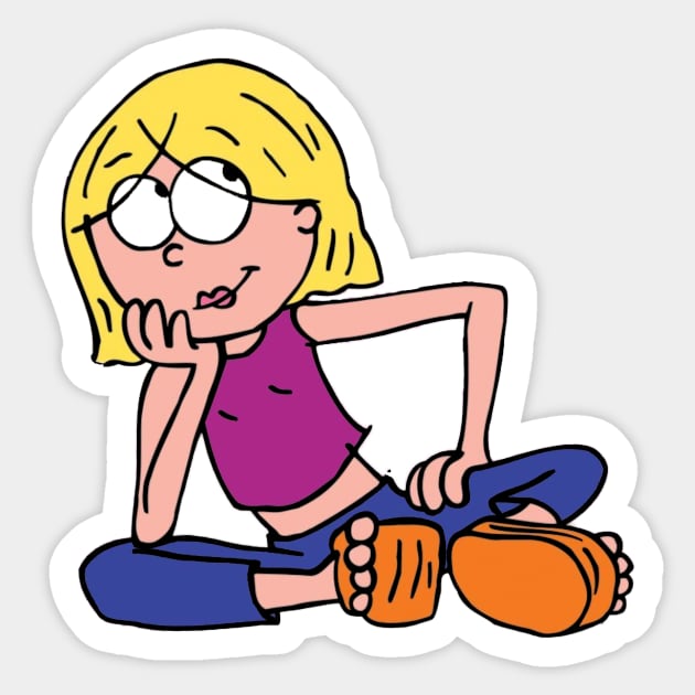 Lizzie McGuire Cartoon Lizzie Mcguire Sticker TeePublic